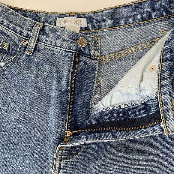 Vintage Cherokee Jeans Women 8 Blue 100% Cotton High Waisted Denim 90s Mom 26x30 - Picture 5 of 11